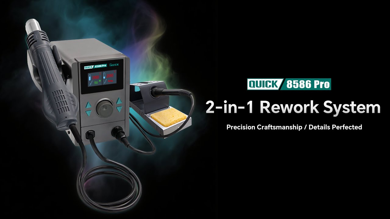 QUICK 8586 Pro Two-in-one repair system - YouTube
