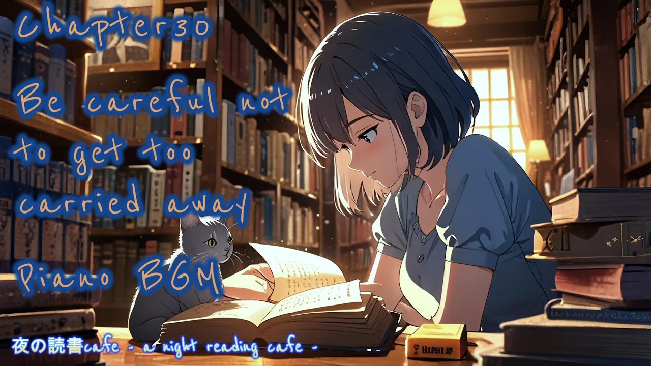 【読書用BGM】Chapter30_Be careful not to get too carried away_Piano BGM【作業用BGM】 #リラックスピアノ #cat #猫