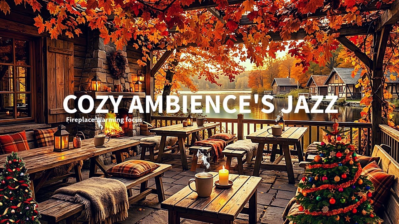 Peaceful Fall Cabin by the Lake 🔥 Cozy Fireplace & Nature Ambience