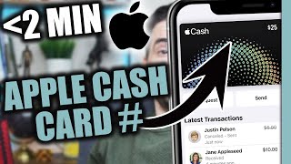 How to Find Your Apple Cash Card Number (Apple Debit Card)