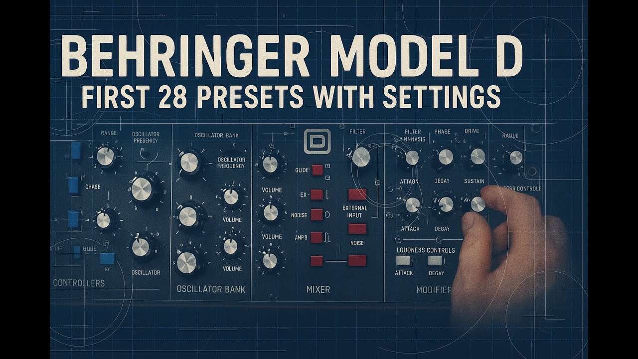 Behringer Model D Free Presets Demo – 28 Analog Synth Sounds (No ...