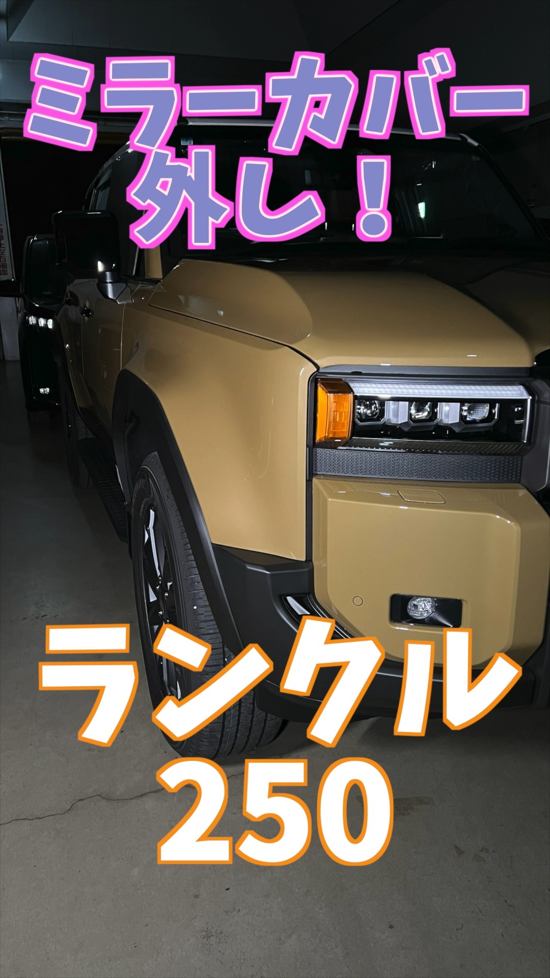 ランクル250のミラーカバーを外します！#shorts #250