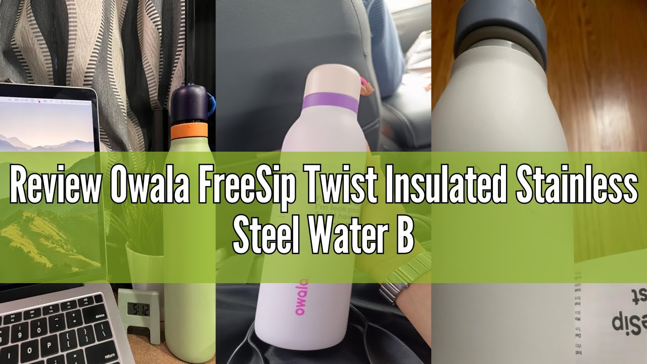 Review Owala FreeSip Twist Insulated Stainless Steel Water Bottle with Straw for Sports and Travel,