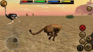 Ultimate Savanna Simulator Furious Cheetah🐆 Vs Dangerous Komodo Dragon and Ostrich Boss Fight.Part 1