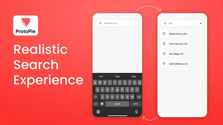 Add a realistic touch to your search prototypes using Protopie animations!