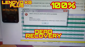 Lenovo K8 plus dead solution,sp tool error solve 100% done 💯💯💐✅