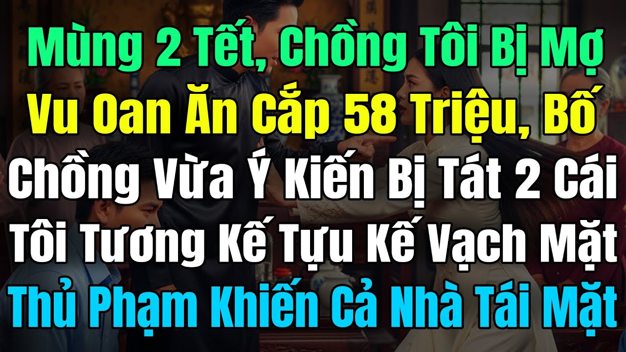Mùng 2 Tết, Chồng Tôi Bị Mợ Vu Oan Ăn Cắp 58 Triệu, Bố Chồng Ý Kiến Bị Tát 2 Cái, Tôi Tung Kế Vạch..