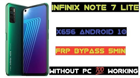 Infinix Note 7 Lite Frp Bypass without PC 💯 5Min