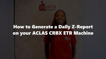 Operating the ACLAS CRBX | KRA Approved ETR Machine