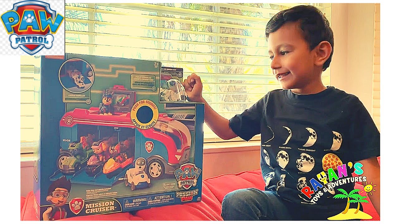 PAW PATROL MISSION CRUISER TOY UNBOXING AND PRETEND PLAY