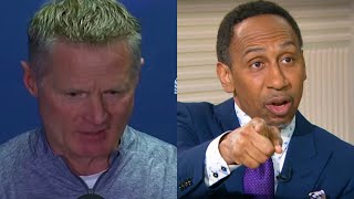 Information 'Disgusting' Steve Kerr Calls Out Stephen A Smith for Questioning Steph Curry's Leadership! ESPN NBA Update