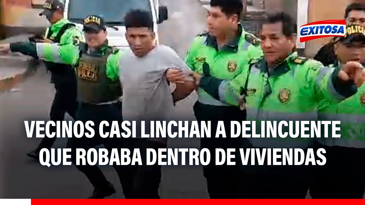 🔴🔵Chorrillos: Vecinos casi linchan a delincuente que robaba dentro de ...