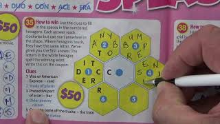 Whispering While Doing Magazine Word Puzzles - Four Word Puzzles Solved - ASMR - Australian Accent