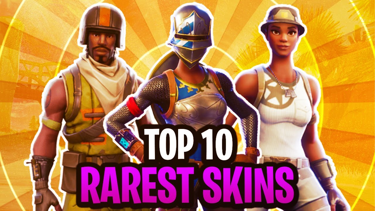 TOP 10 RAREST SKINS In Fortnite (only 0.1% of players know about these ...