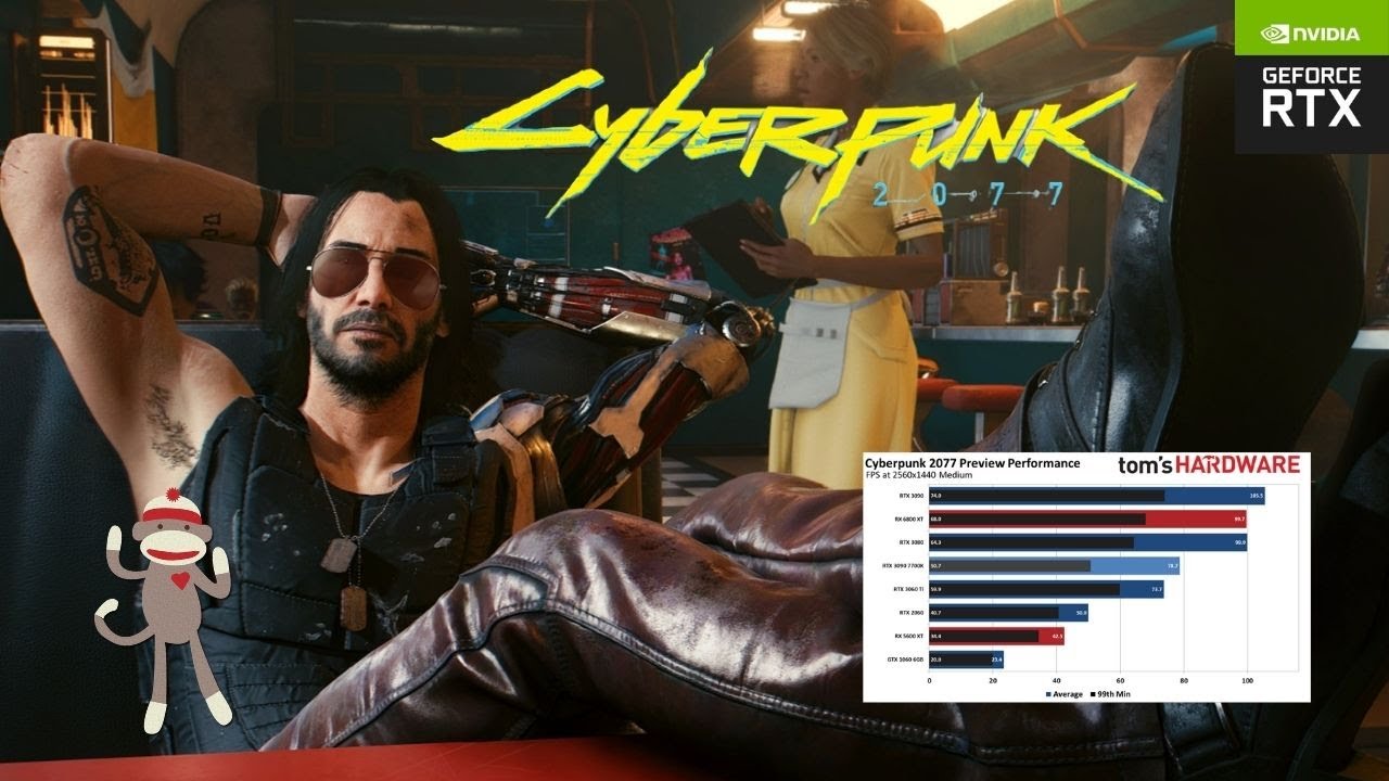 Jeg bærer tøj flydende Resten Tom's Hardware Cyberpunk 2077 Early Benchmark Review | 1080p, 1440p, & 4K |  RTX 3080 & 3090 - YouTube