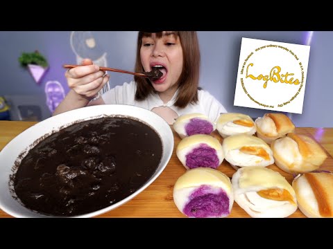 DINUGUAN at ASSORTED PUTO MUKBANG | puto flan, puto pao, ube cheese puto