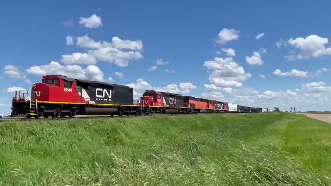 Chasing "CN 5244" along the Sprague Subdivision