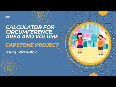 Capstone Project | Calculator for area, circumference and volume | using PictoBlox | Python coding
