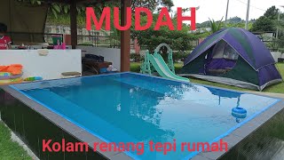 Kolam renang (swimming pool) DIY tepi rumah