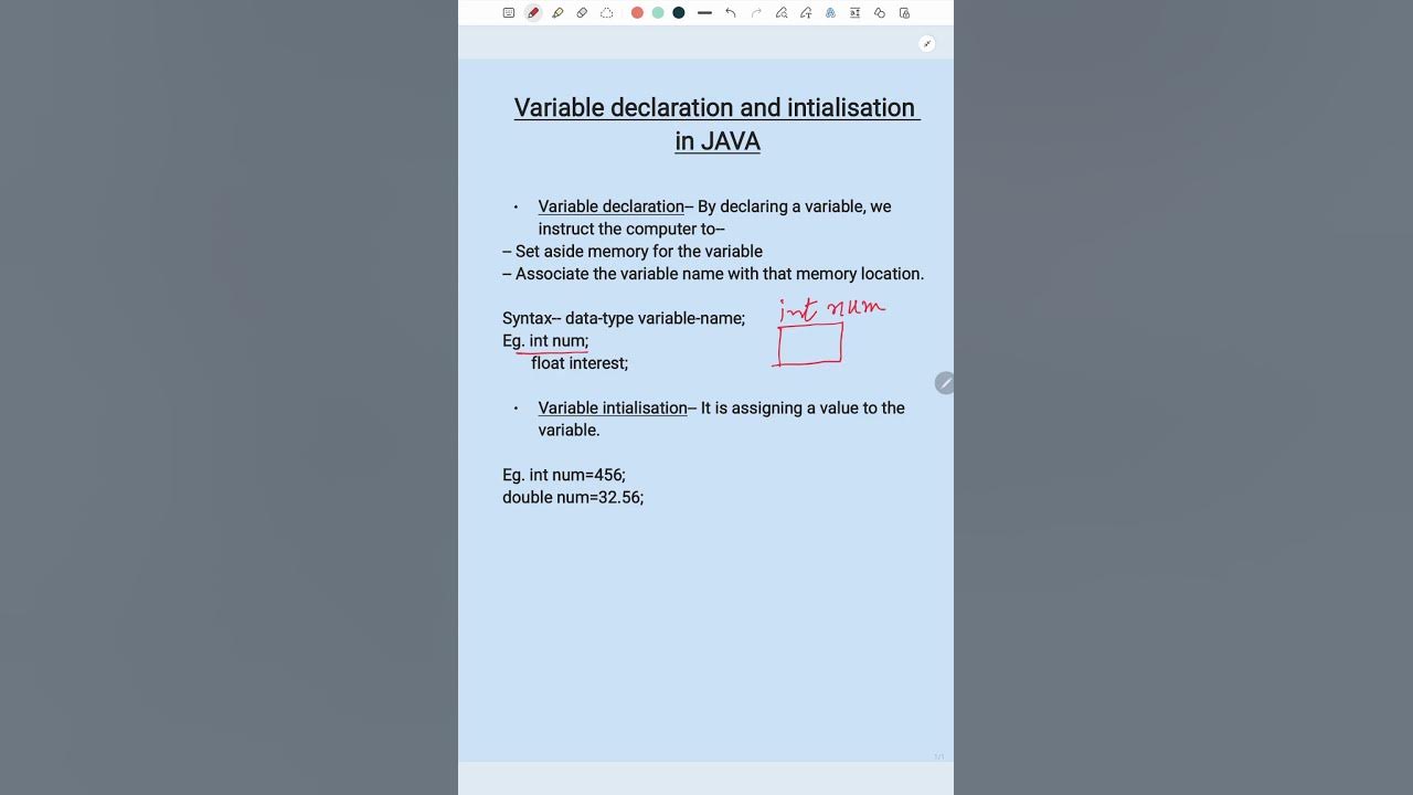 How to Declare and Initialize Variables in Java! #VariableDeclaration # ...