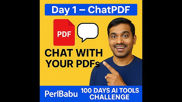 Day 1/100 – ChatPDF | Chat with Your PDFs Instead of Reading 100 Pages | 100 Days AI Tools Challenge