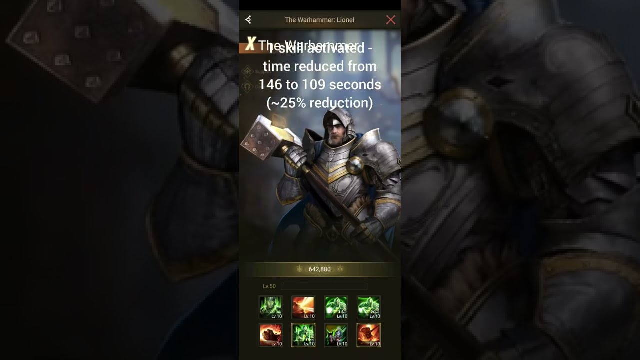 Test of speed skill heroes - RoE