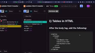 HTML #3 - Tables