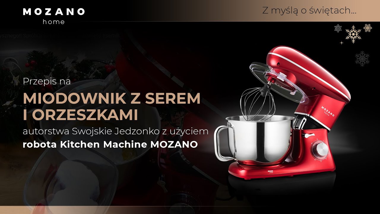 Miodownik z serem i orzeszkami w karmelu. Robot planetarny MOZANO