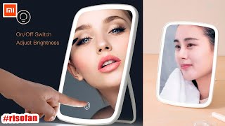Xiaomi Jordan judy Intelligent portable makeup mirror desktop led light folding light mirror.