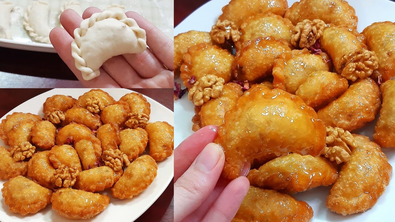 حلويات من زمن ستي؟؟زنكل شامي بحشوة الجوز بعجينة مقررمشة وطعم راائع 😍😋