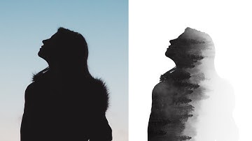 Create a Double Exposure in with Photoshop - Layer Mask - Clipping Mask #Trending  #Double_Exposure