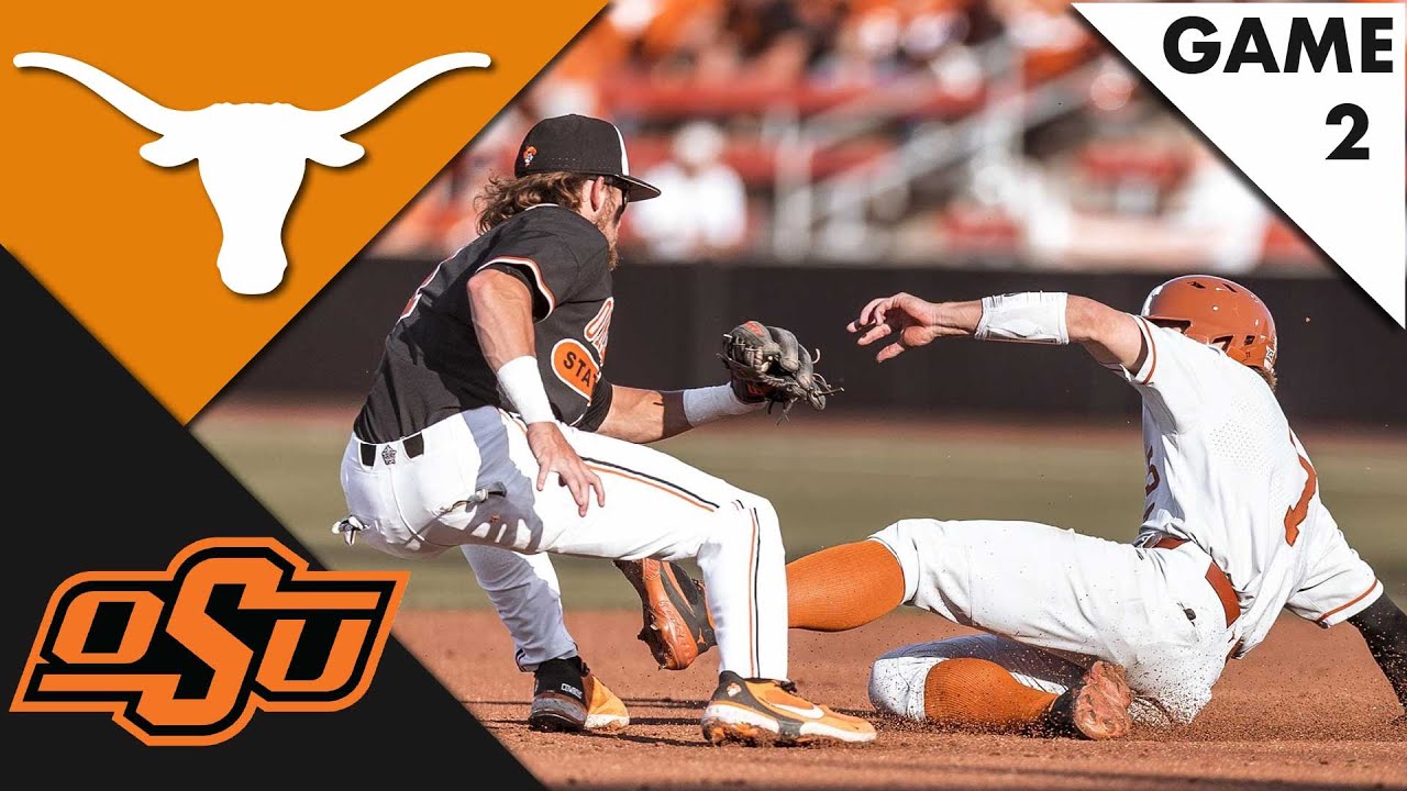 #8 Oklahoma State vs #10 Texas Highlights (GAME 2) | College Baseball Highlights 2022