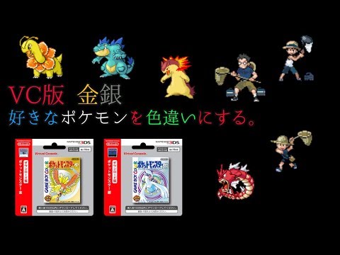 Vc版 金銀で好きなポケモンを色違いにしてみた 虫取り大会バグ Youtube