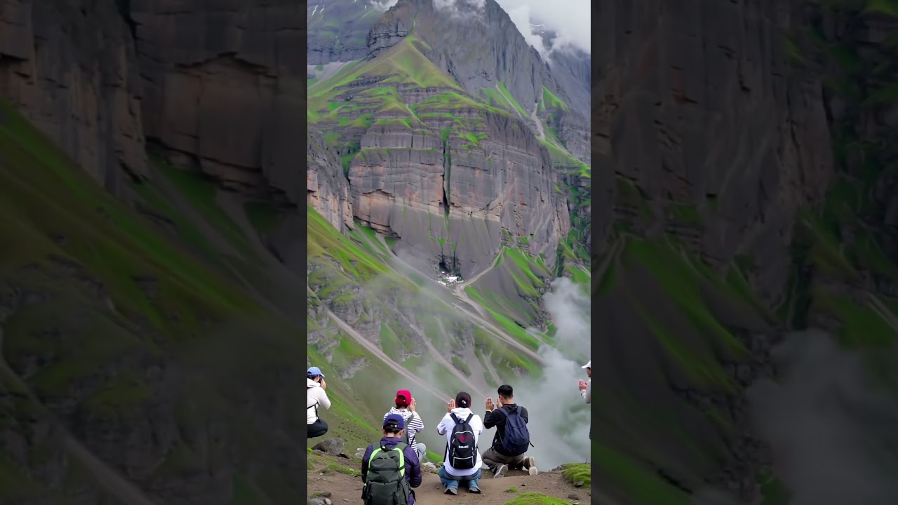 Pilgrims bow beneath Kailash — not to stone, but to karma, peace, and the universe itself. 🌌 🙏