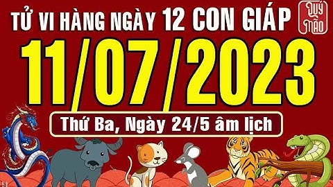 Tử vi Phương Đông hàng ngày, Thứ Ba(11-07-2023) của 12 con giáp, chuẩn xác nhất (Bản Full)