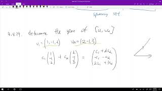 Math 240 - Chapter 4.4 - Find the span of a set - The Plug and Chug Series #15