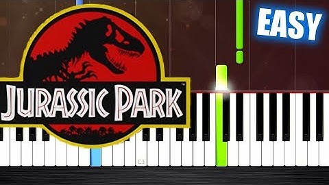 Jurassic Park Theme - EASY Piano Tutorial by PlutaX