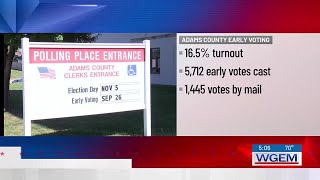 Adams County sees “very steady” turnout for early voting