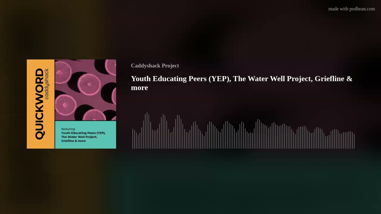 Youth Educating Peers (YEP), The Water Well Project, Griefline & more