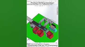 Product Sorting Conveyor Animation - Mechanical Animation