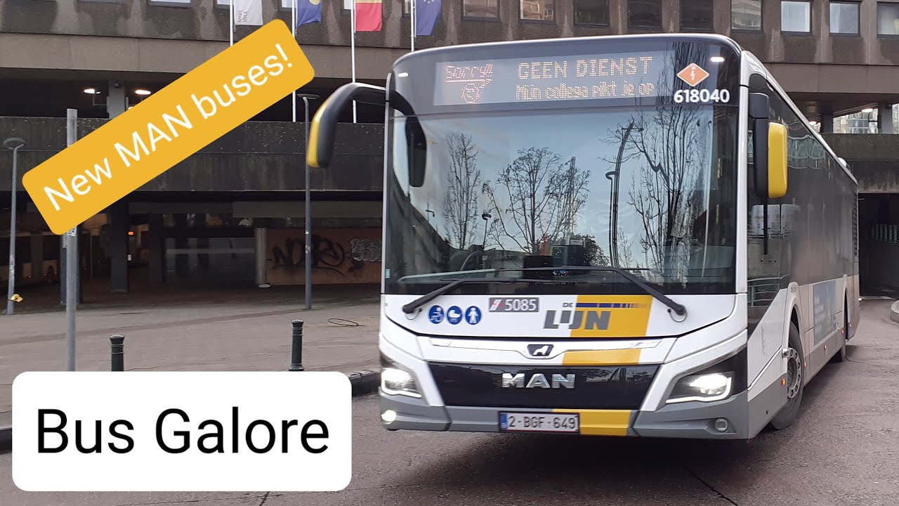 Buses at Brussels-North | DeLijn - YouTube