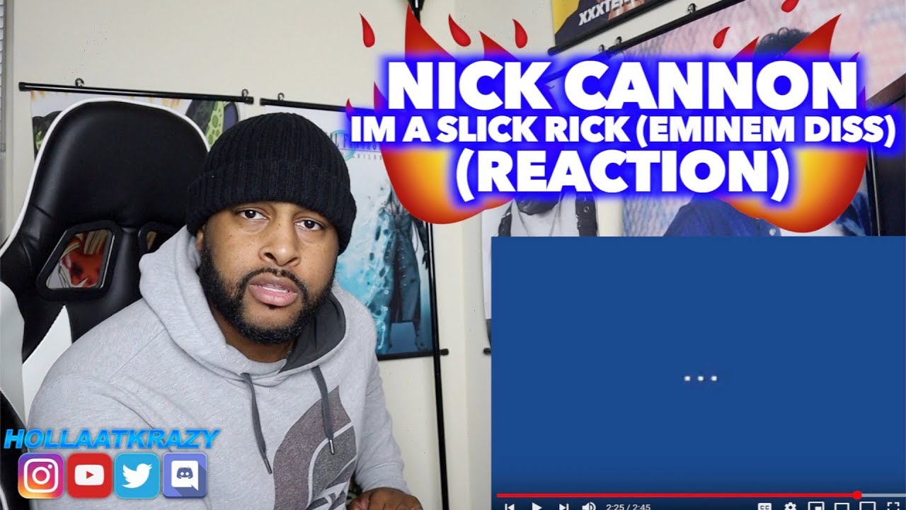 WORST DISS RESPONSE EVER !! BBC | IM A SLICK RICK(EMINEM DISS) - NICK CANNON | REACTION