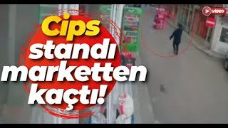 Sürüklenen Cips Standının Ardından Depar Attı