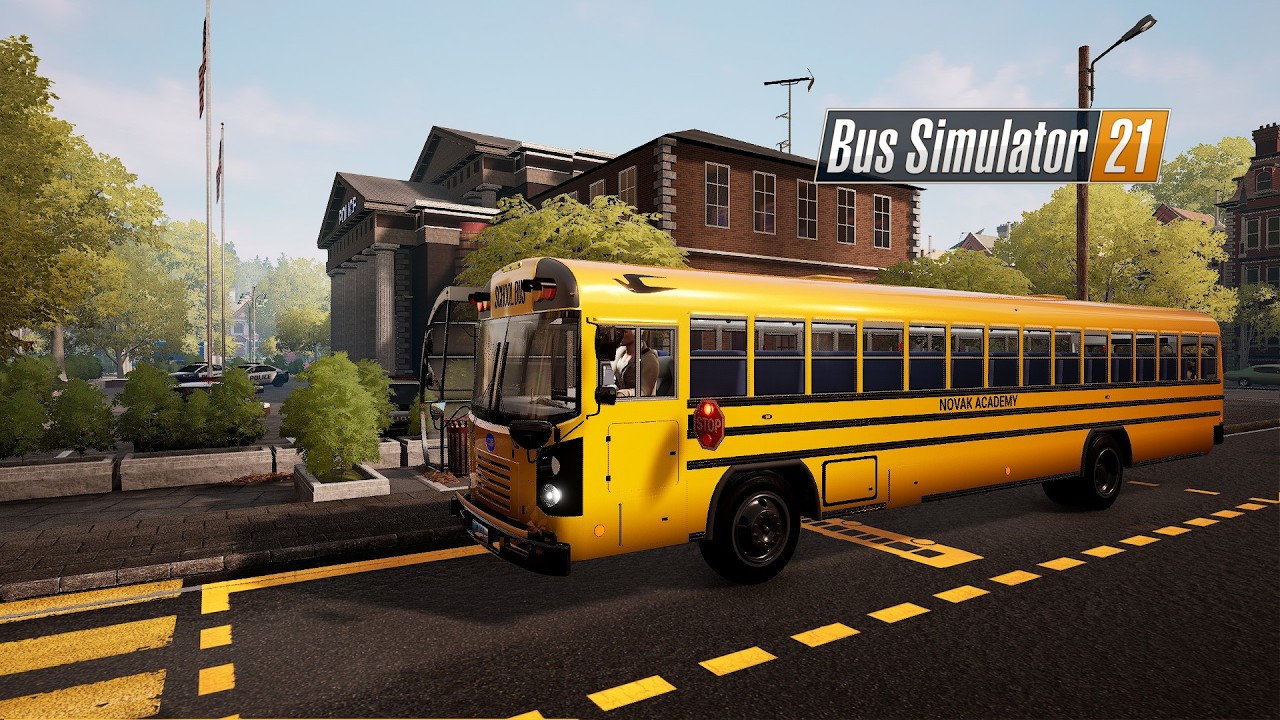 Bus Simulator 21 | School Extension | Bluebird | Gameplay