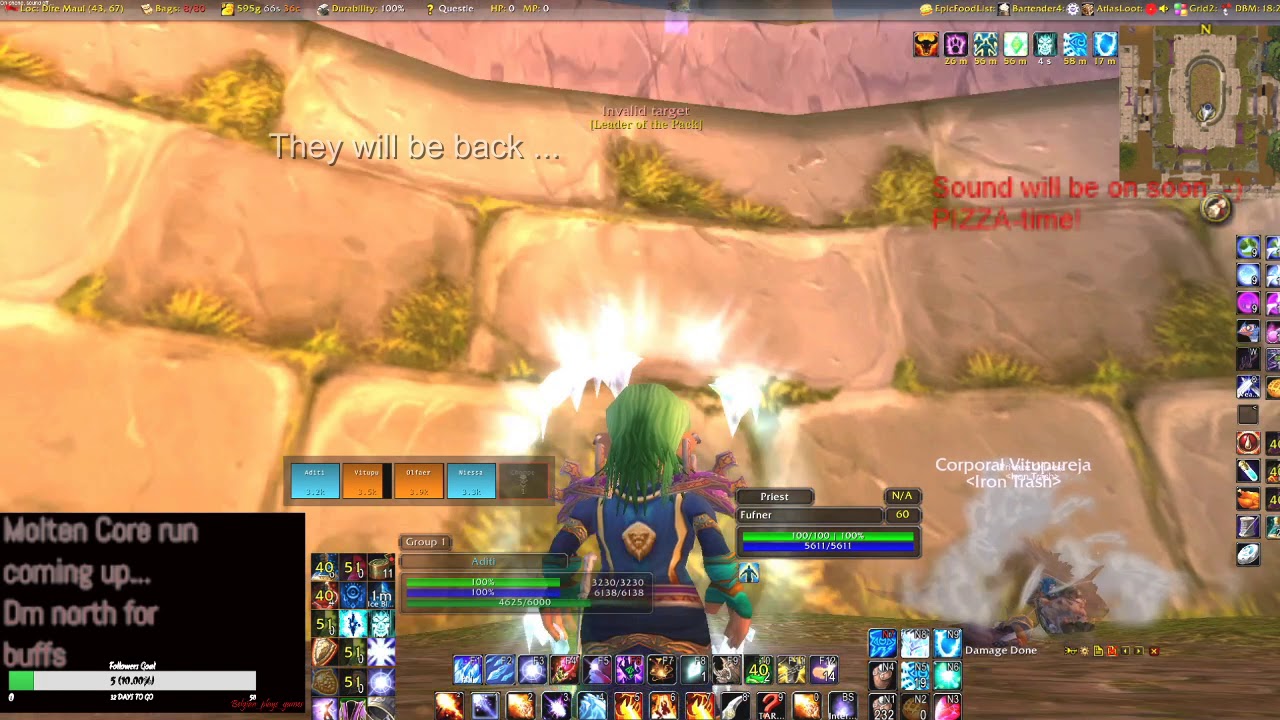 World of Warcraft/Dire Maul Arena Fight/ Skarr, the Unbreakable YouTube