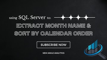 SQL Server - Extract Month Name & Sort by Calendar Order