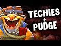 ТЕКИС + ПУДЖ В ИГРЕ ДОТА 2 - TECHIES + PUDGE DOTA 2