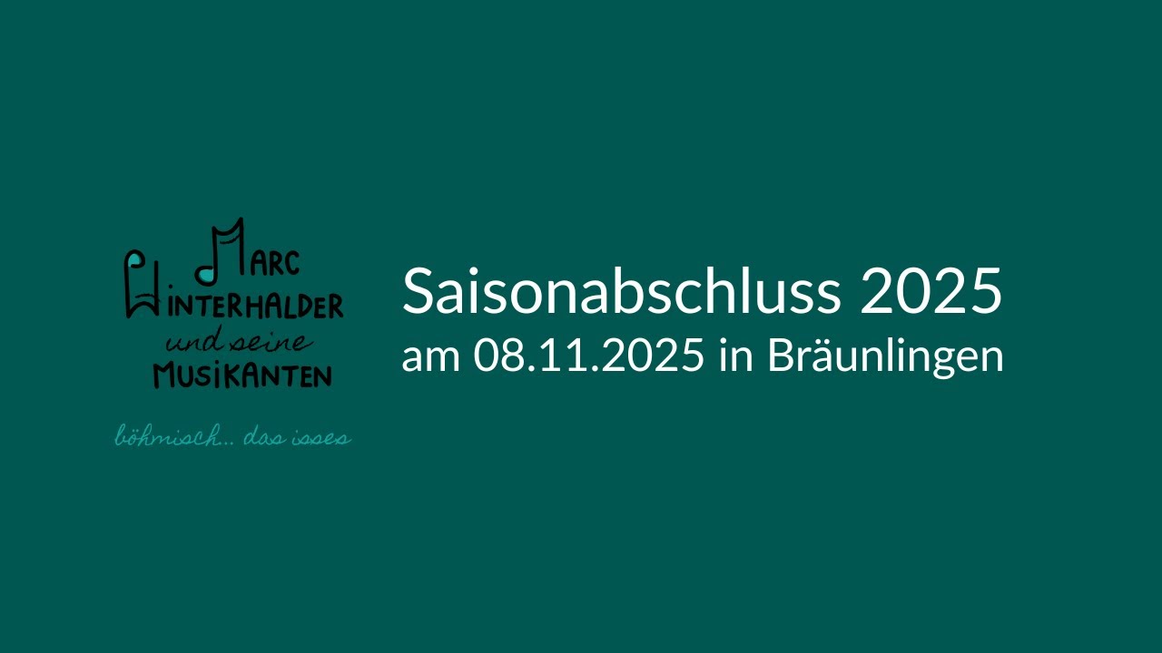 Saisonabschluss 2025 - die große Blasmusik-Gala von Marc Winterhalder und seine Musikanten!