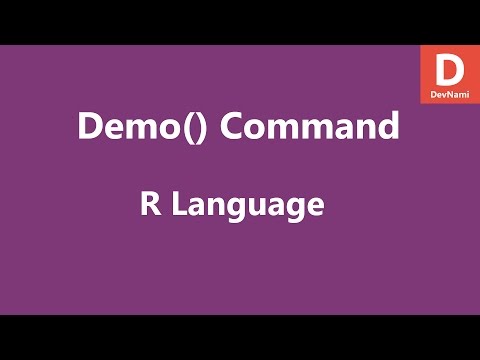 R Programming Help using Demo Commands