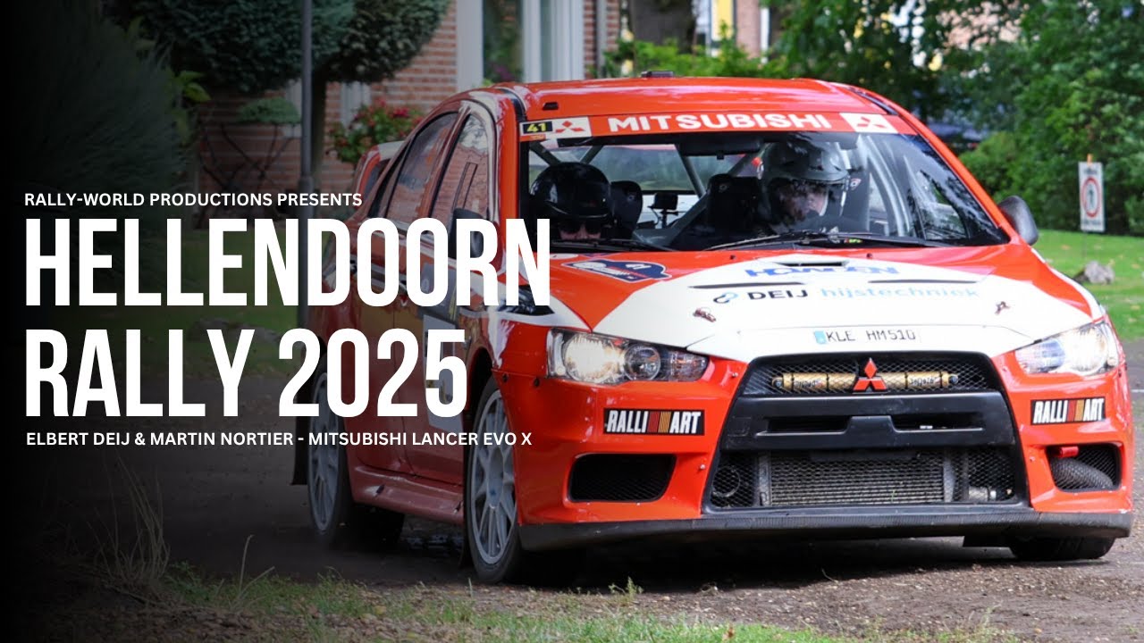 Hellendoorn Rally 2025 | Elbert Deij & Martin Nortier - Mitsubishi Lancer Evo X R4